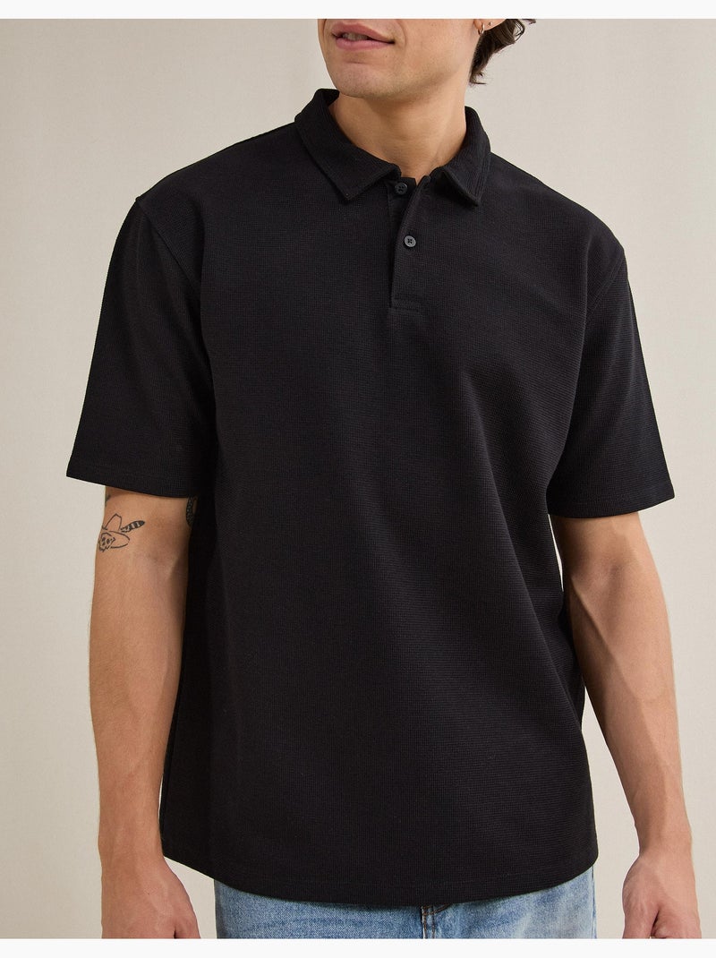 Polo estructurado, MO Fashion Negro - Kiabi