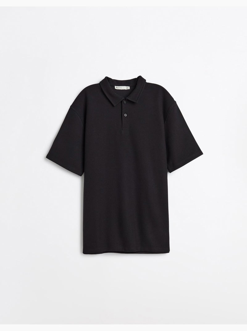 Polo estructurado, MO Fashion Negro - Kiabi