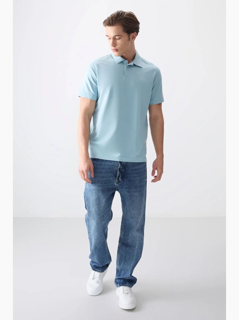 Polo holgado tommy Azul cielo - Kiabi