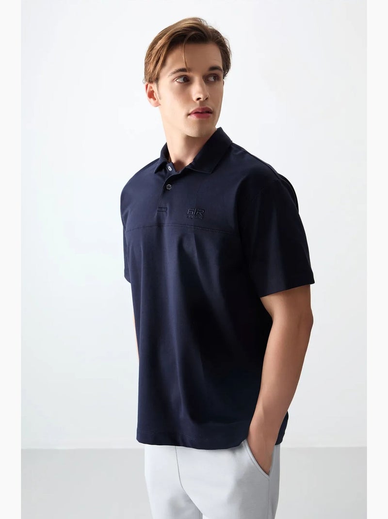 Polo holgado tommy Azul marino - Kiabi