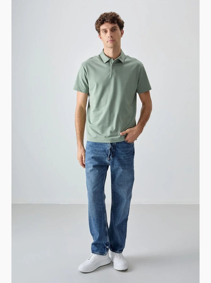 Polo holgado tommy Verde menta - Kiabi