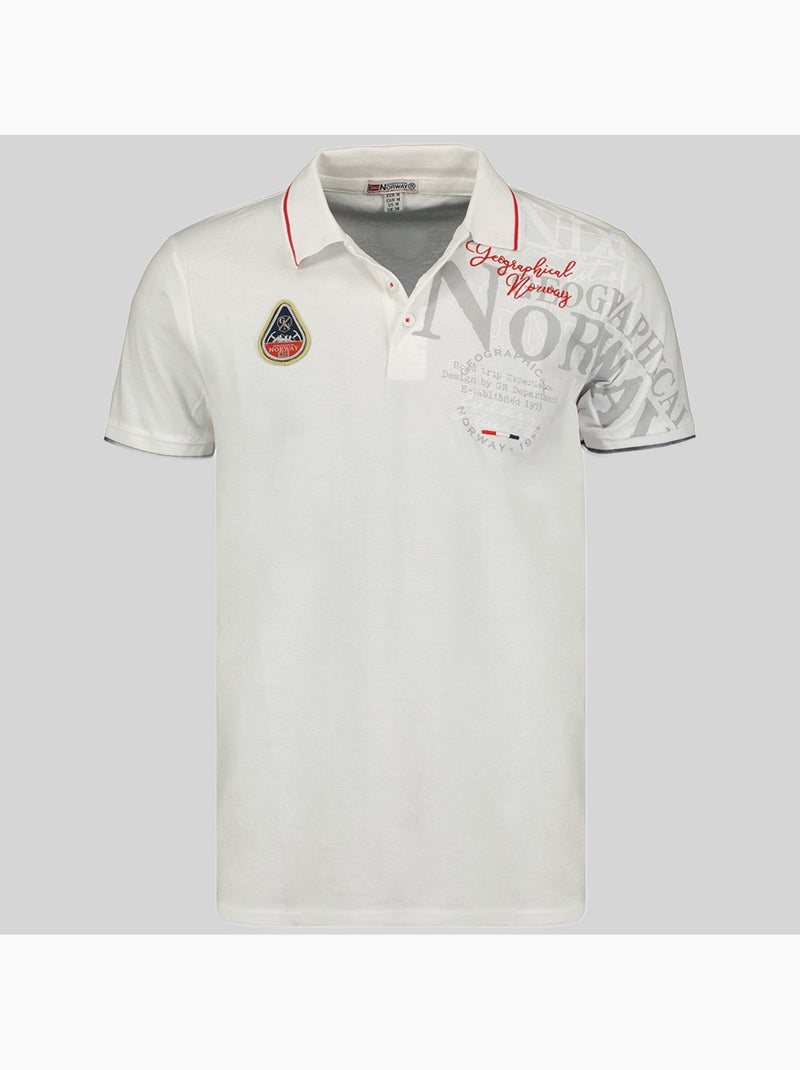 Polo kadventure – geographical norway Blanco - Kiabi