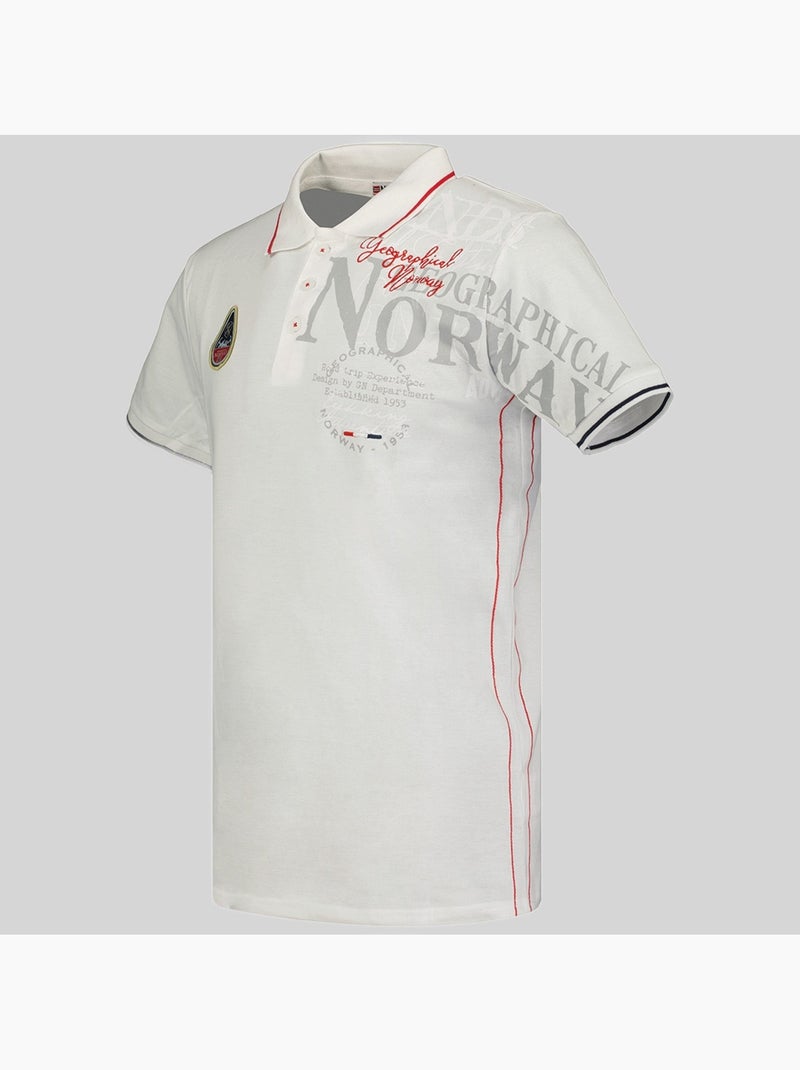 Polo kadventure – geographical norway Blanco - Kiabi