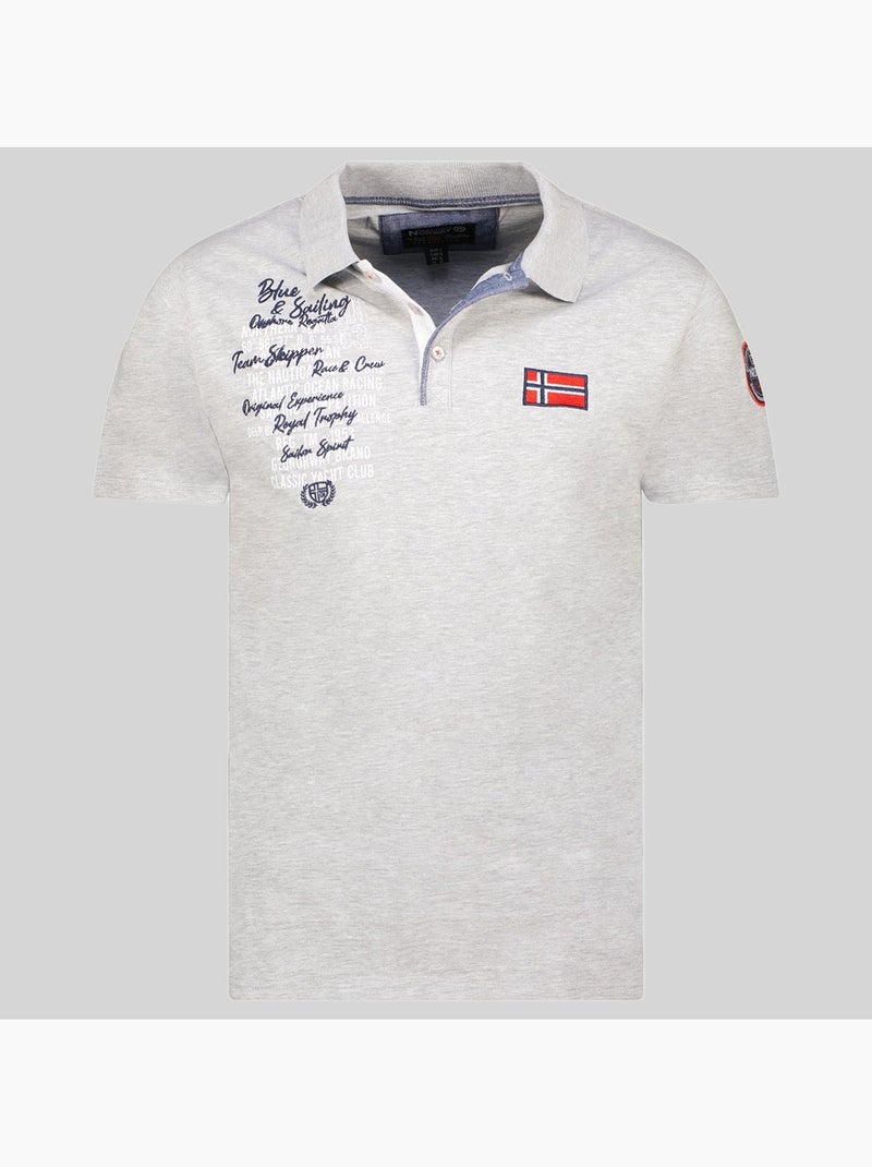 Polo kancre – geographical norway Gris claro - Kiabi