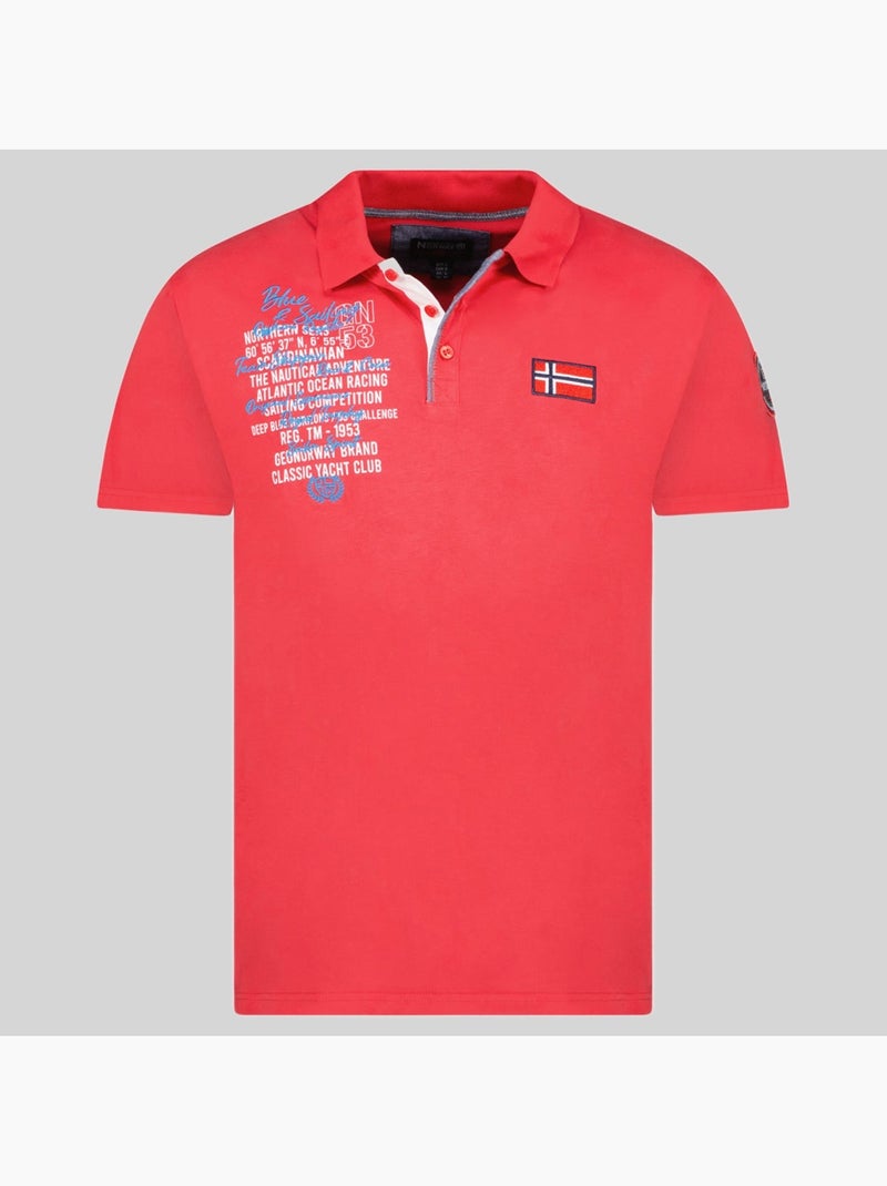 Polo kancre – geographical norway Rojo - Kiabi