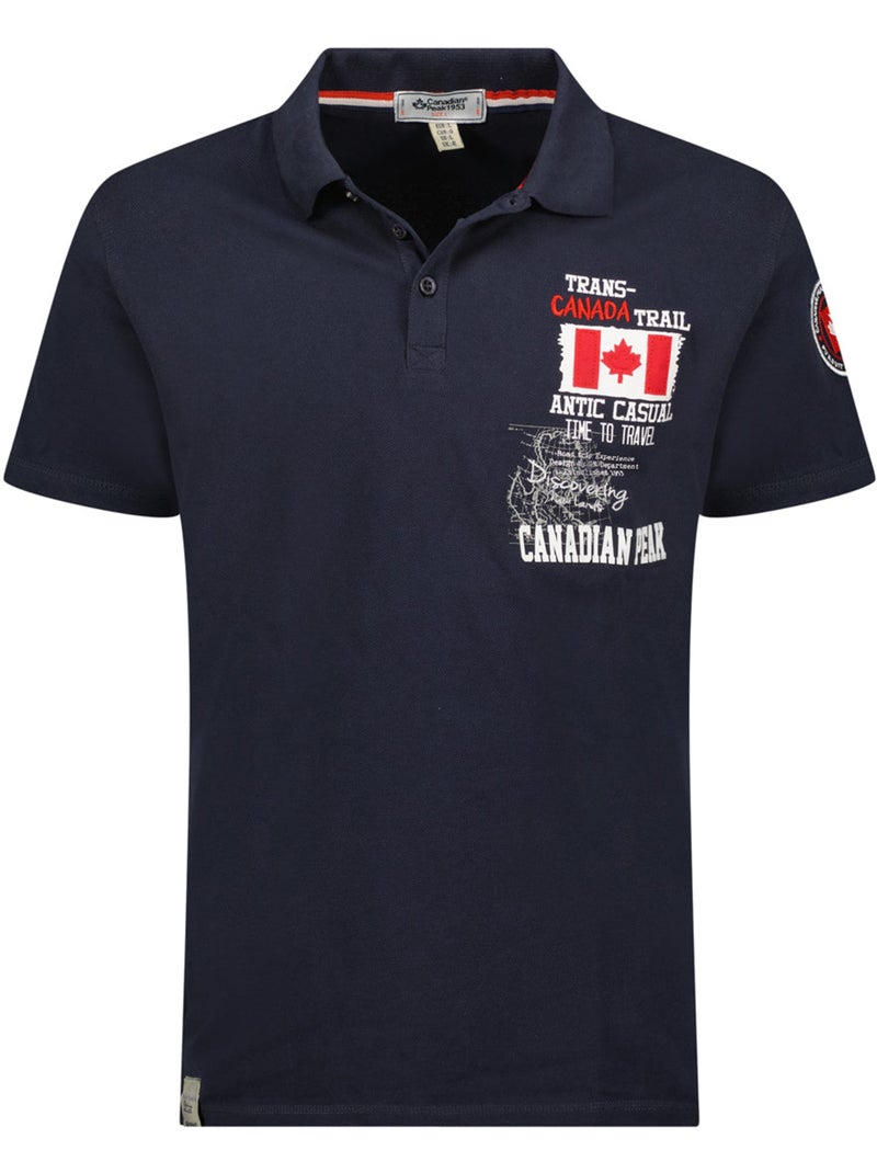 Polo kantrail – canadian peak Azul marino - Kiabi