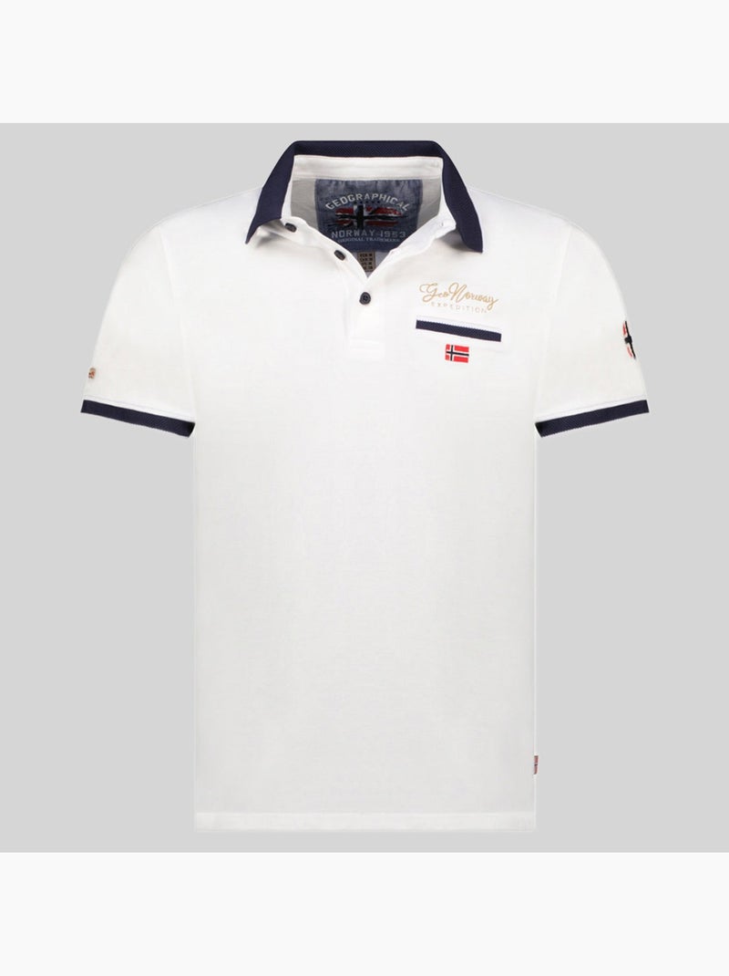 Polo kara – geographical norway Blanco - Kiabi
