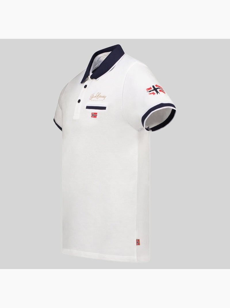 Polo kara – geographical norway Blanco - Kiabi