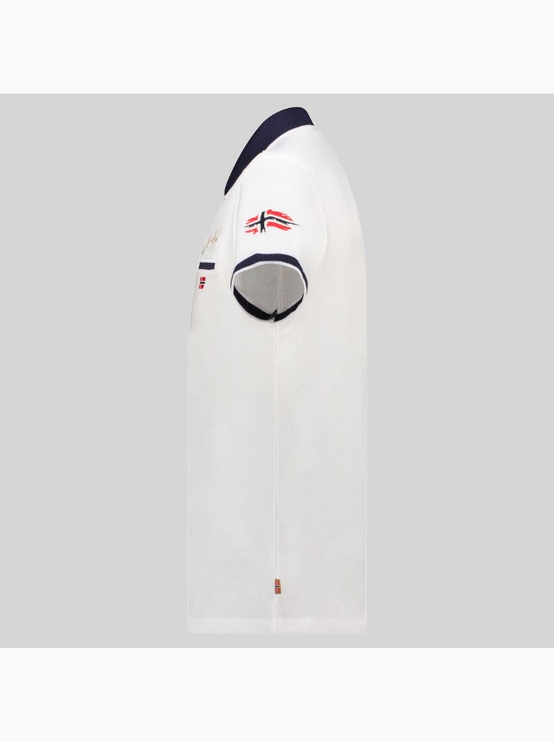 Polo kara – geographical norway Blanco - Kiabi