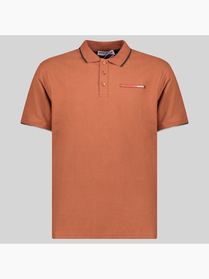 Polo karem – geographical norway Rojo ladrillo - Kiabi