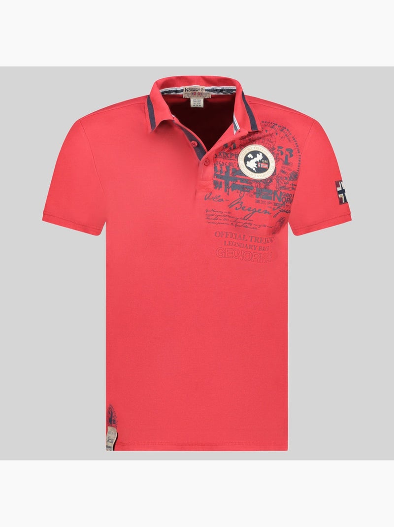 Polo karuen – geographical norway Rojo - Kiabi