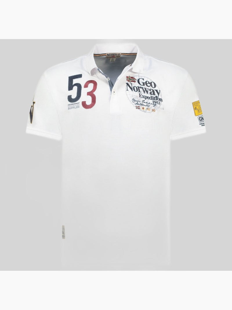Polo kelan – geographical norway Blanco - Kiabi