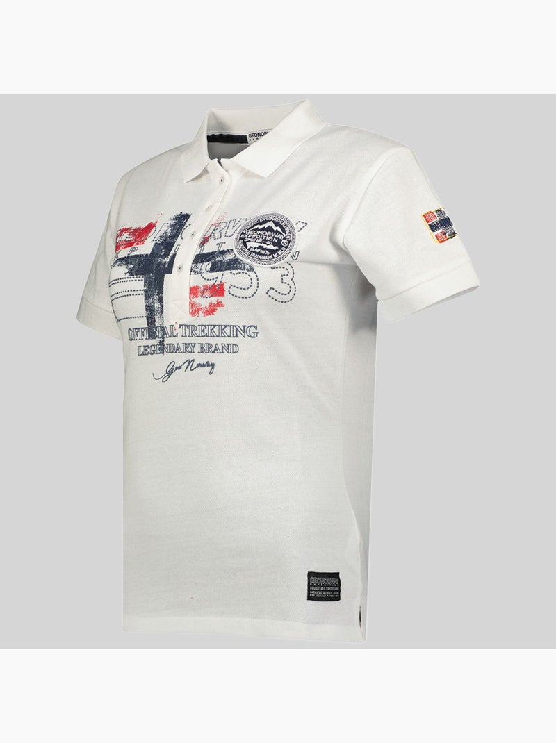 Polo kerry – geographical norway Blanco - Kiabi