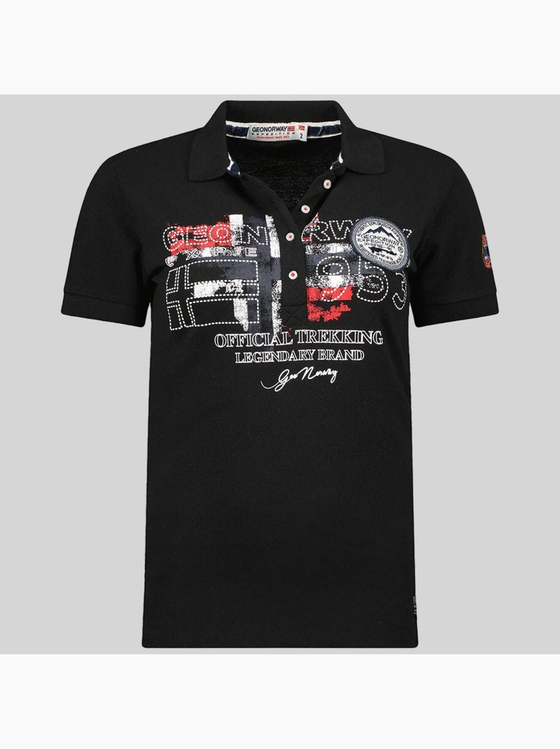 Polo kerry – geographical norway Negro - Kiabi