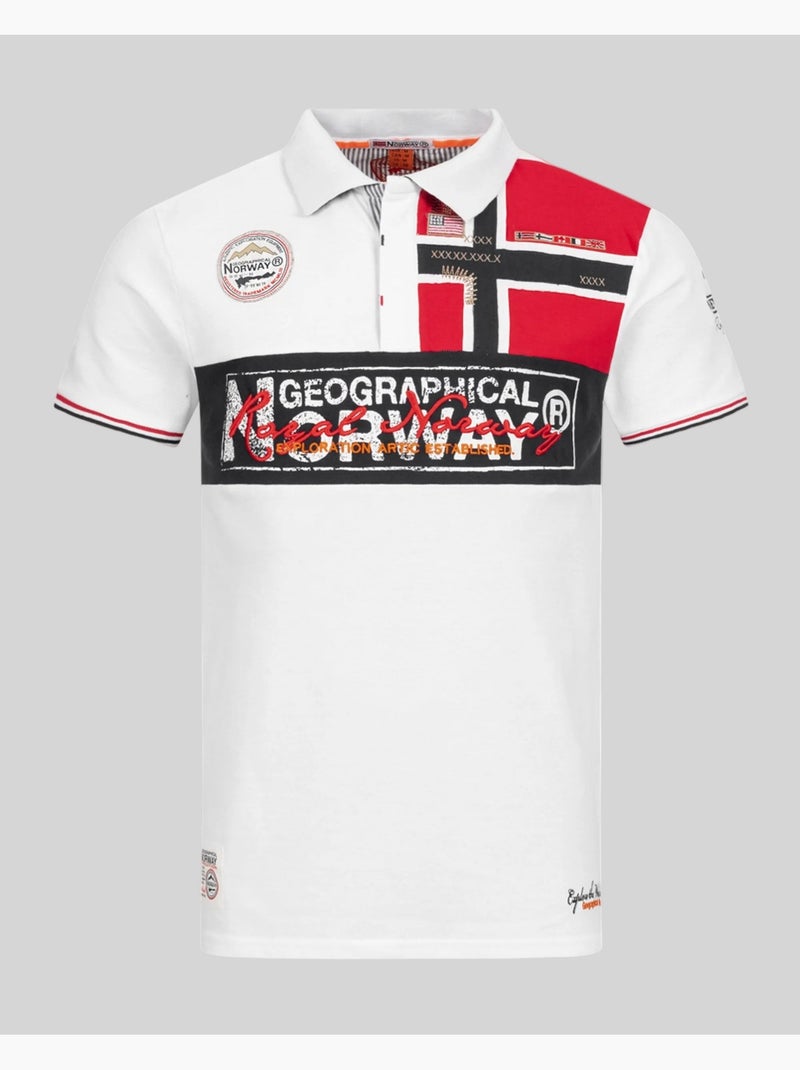 Polo kidney – geographical norway Blanco - Kiabi