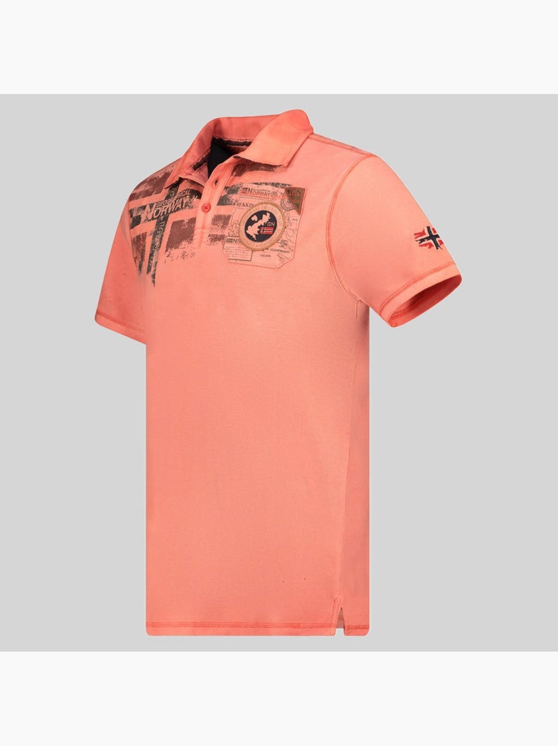 Polo kimac – geographical norway Coral - Kiabi
