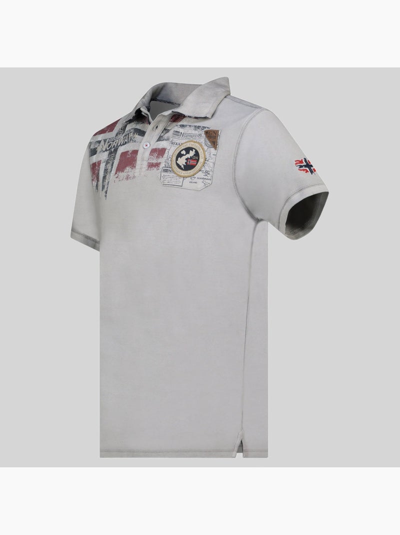 Polo kimac – geographical norway Gris claro - Kiabi