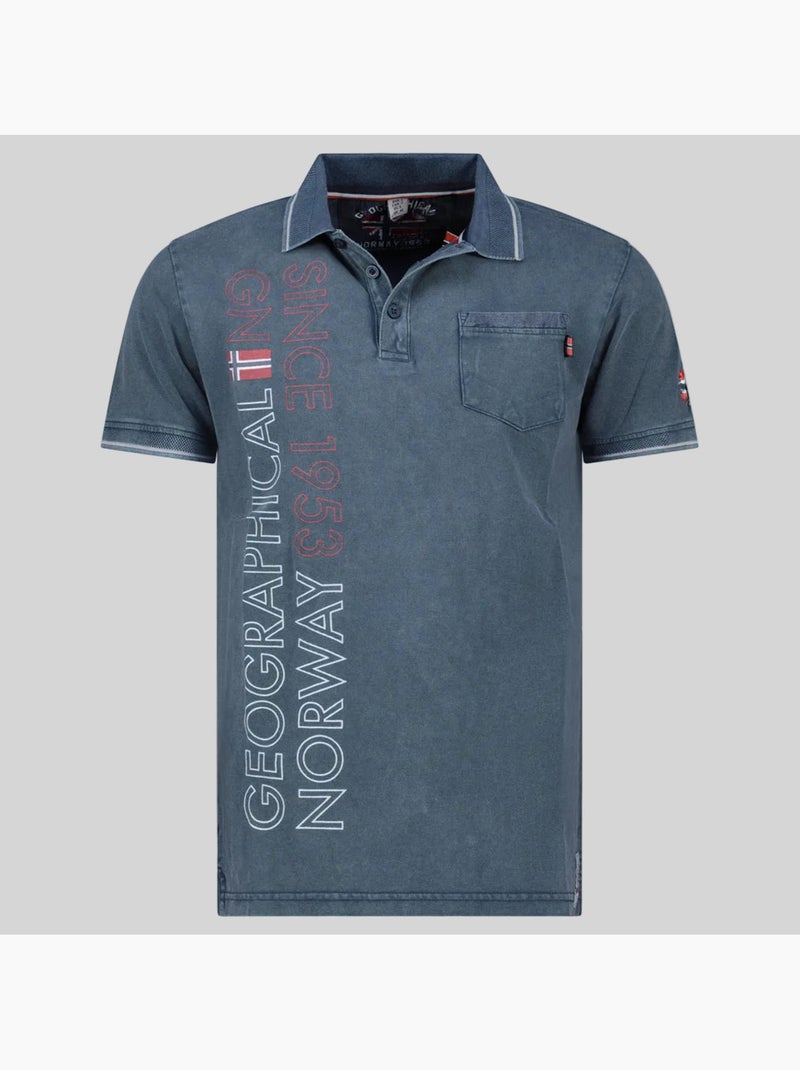 Polo konakri – geographical norway Azul marino - Kiabi