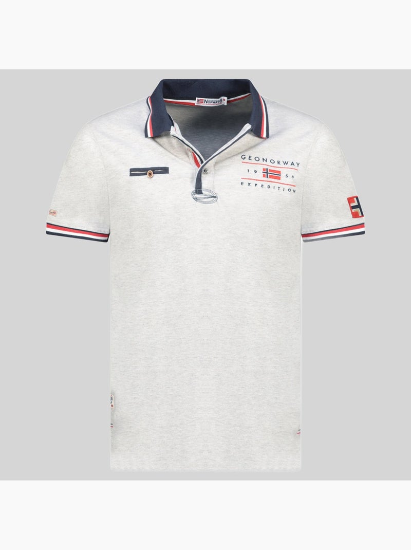 Polo konbustyble – geographical norway Gris claro - Kiabi