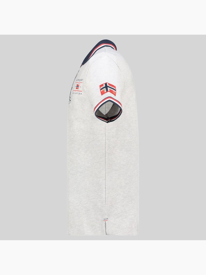 Polo konbustyble – geographical norway Gris claro - Kiabi