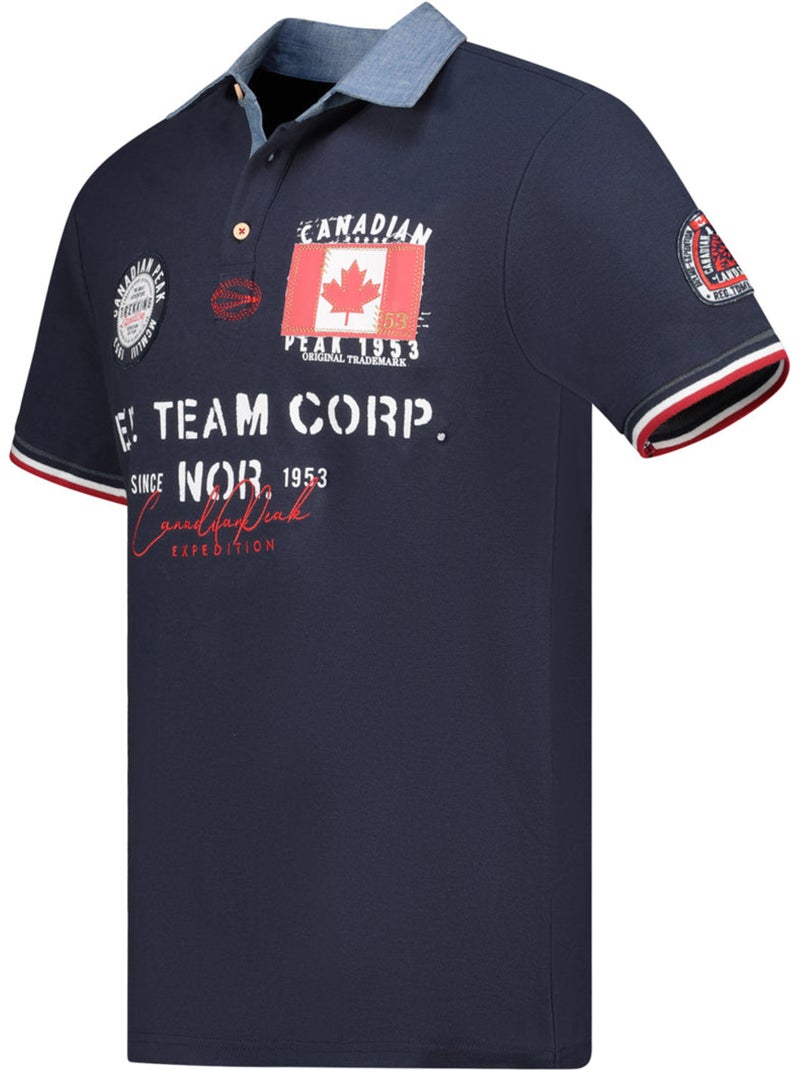 Polo kopteak – canadian peak Azul marino - Kiabi