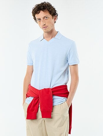 Polo liso de manga corta