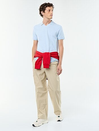 Polo liso de manga corta