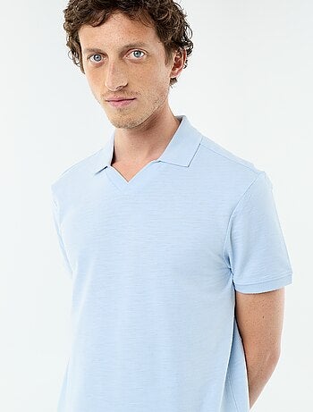 Polo liso de manga corta