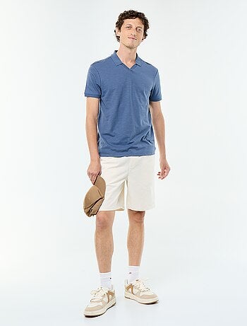 Polo liso de manga corta
