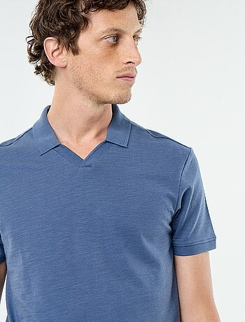 Polo liso de manga corta