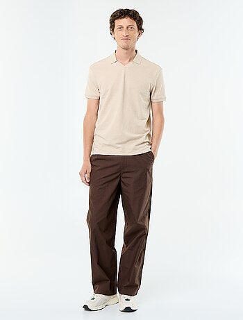 Polo liso de manga corta