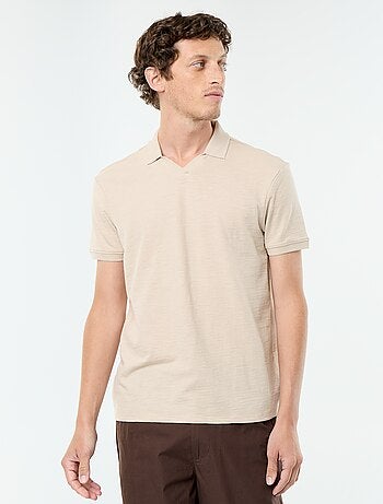 Polo liso de manga corta