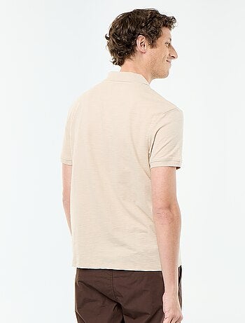 Polo liso de manga corta