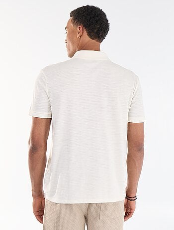 Polo liso de manga corta