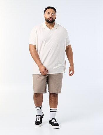 Polo liso de manga corta