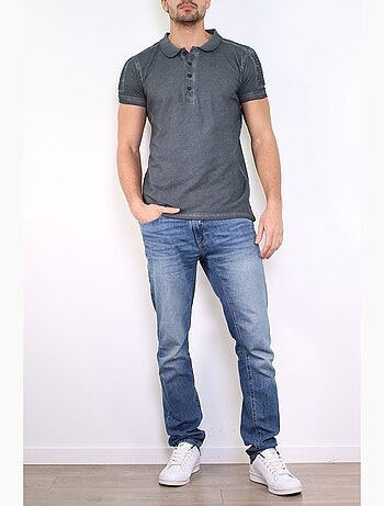 Polo liso de manga corta