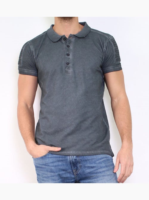 Polo liso de manga corta - Kiabi