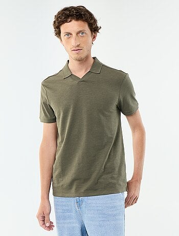 Polo liso de manga corta