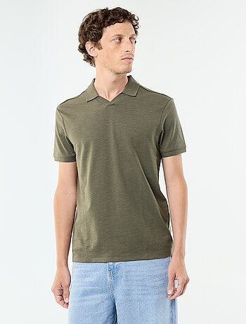 Polo liso de manga corta