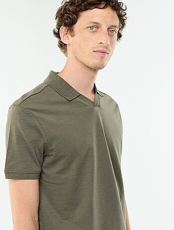 Polo liso de manga corta