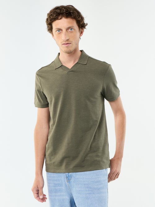 Polo liso de manga corta - Kiabi Polo liso de manga corta - Kiabi