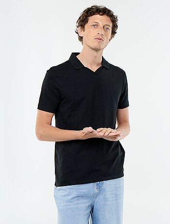 Polo liso de manga corta