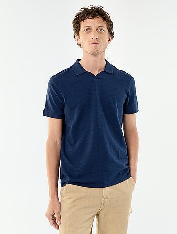 Polo liso de manga corta