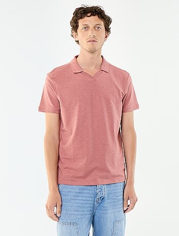 Polo liso de manga corta