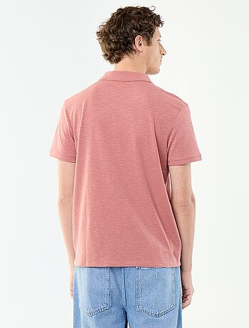 Polo liso de manga corta