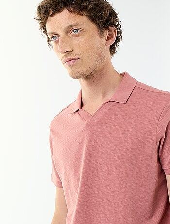 Polo liso de manga corta