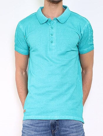 Polo liso de manga corta