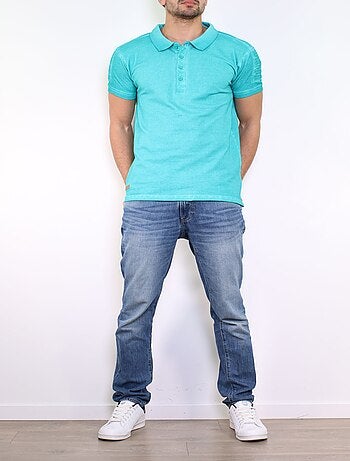 Polo liso de manga corta