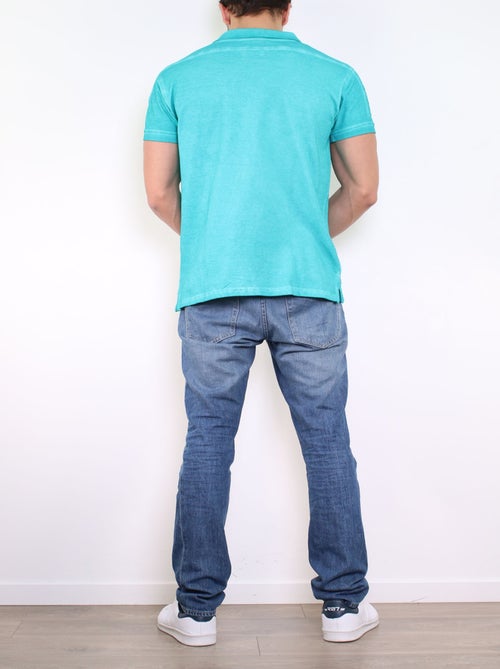 Polo liso de manga corta - Kiabi
