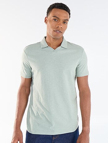 Polo liso de manga corta